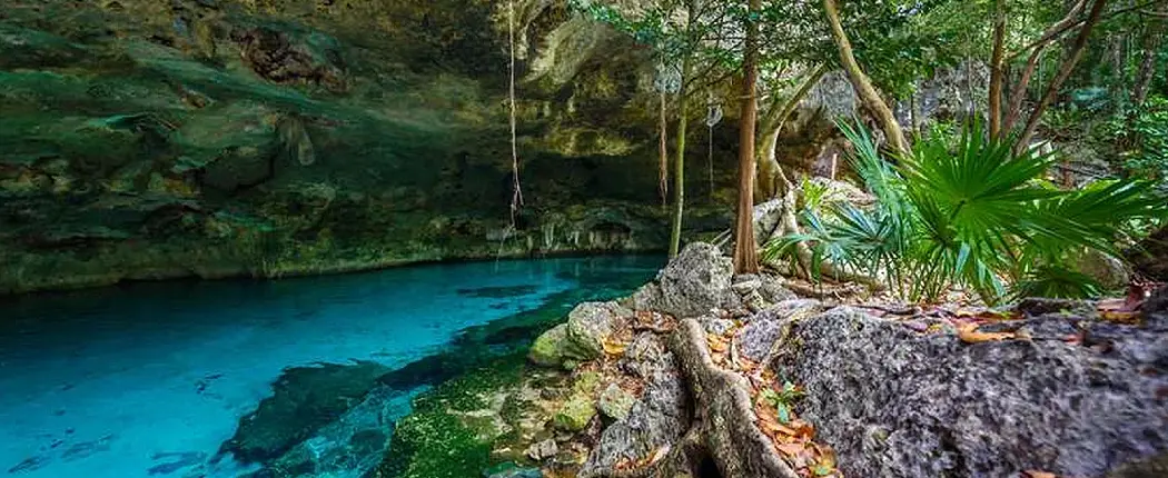 Cenote Dos Ojos, Hotel Mía Tulum Resort. Hotel en Tulum